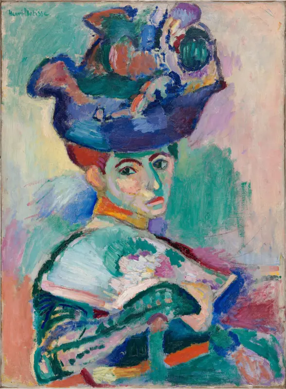 Woman with a hat by Henri Matisse, 1905