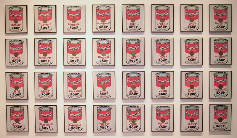Campbell's Soup Cans by Andy Warhol, 1962